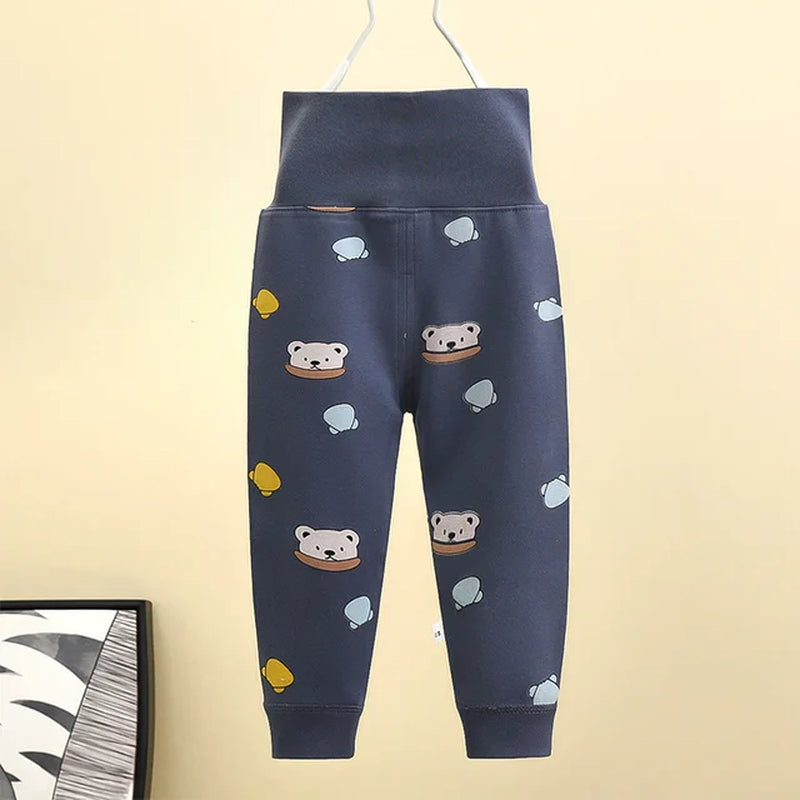 2022 Autumn Spring Newborn Baby Pants Girl Boy High Waist Leggings Cotton Clothes Toddler Trousers Clothing Infant Kids PP Pants