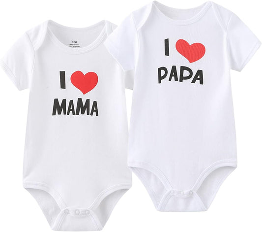 Baby Bodysuit Short Sleeve One-Piece Newborn Baby Clothes for Baby Boy and Girls