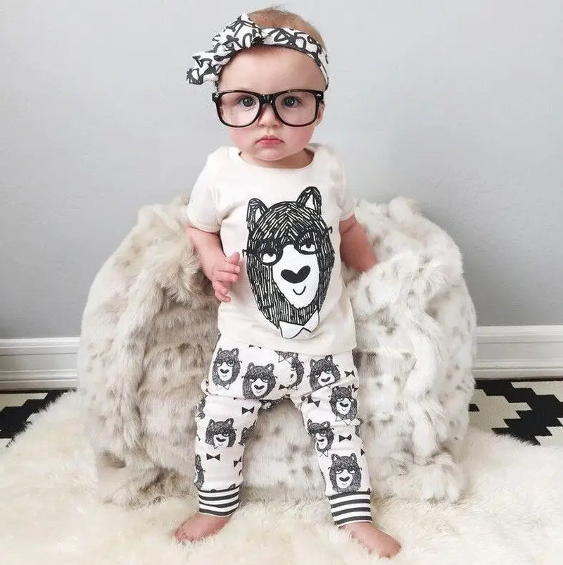 New Summer Baby Boy Clothes Kids Clothes Sets T-Shirt+Pants Suit Clothing Set Cartoon Printed Clothes Newborn Sport Suits